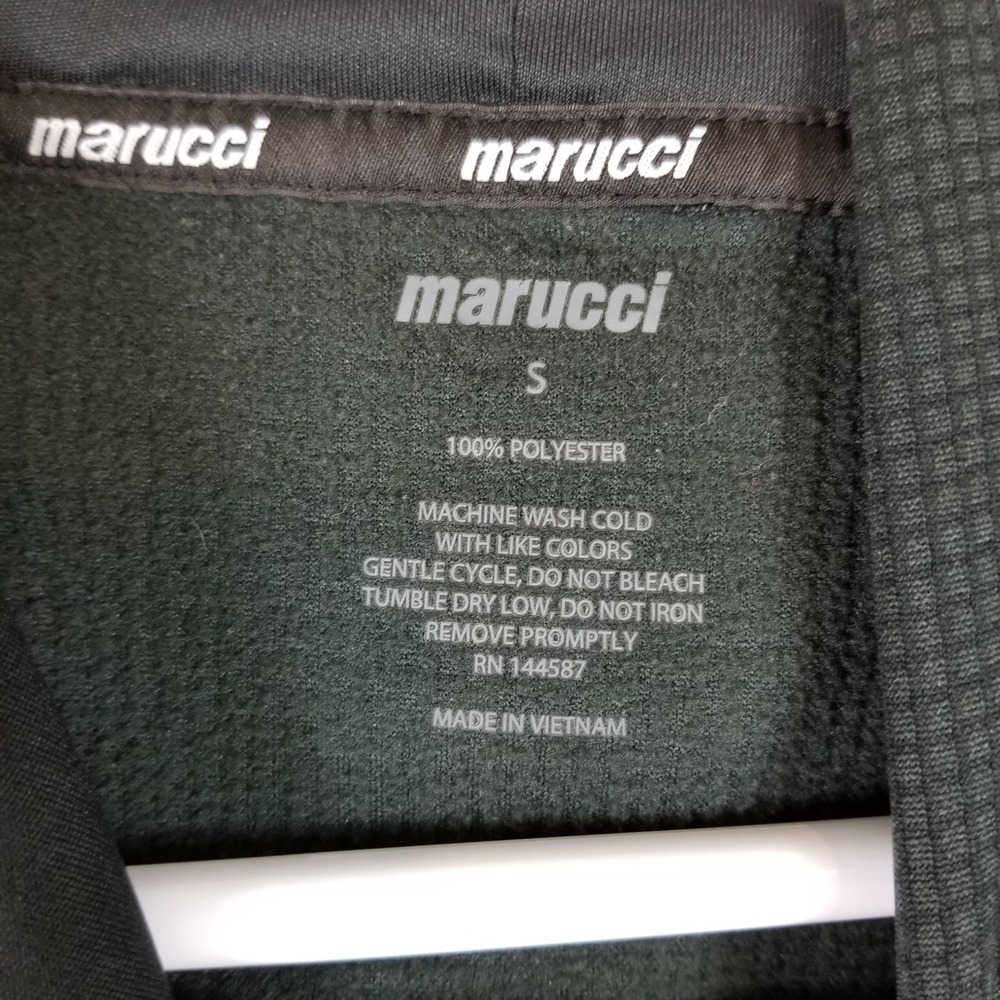 Marucci Mens Black Performance Baseball Hoodie Sweatshirt Size S Graphic Logo - Picture 3 of 7